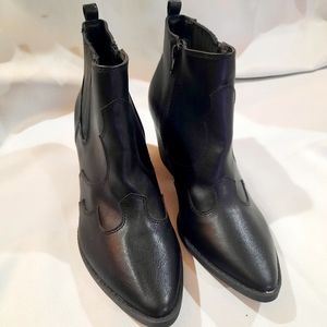 Western inspired ankle boots